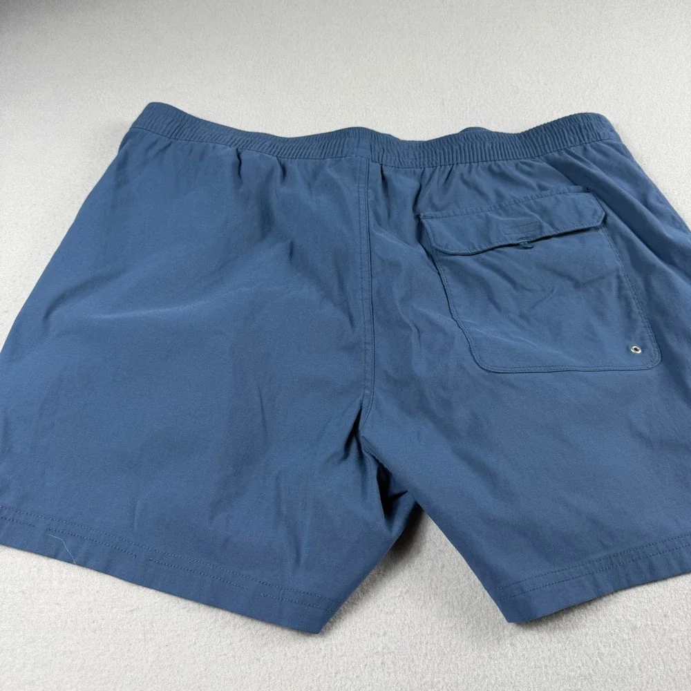 The North Face Mens Blue Hiking Shorts Size 40 Elastic Waist Outdoor Active